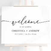 Élégante affiche de bienvenue minimaliste du Maria