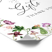 Élégante affiche de cartes et cadeaux floraux (Coin)