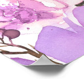 Elégante affiche de Fête des mariées florale (Coin)