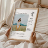 Élégante affiche photo de l'année principale