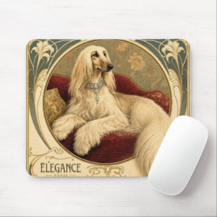 Elegante Afghaanse windhond portret Muismat