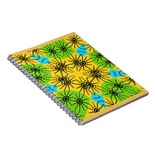 Elegante Afrikaanse Spider Motief vector art print Notitieboek