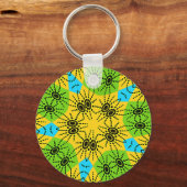 Elegante Afrikaanse Spider Motief vector art print Sleutelhanger (Voorkant)