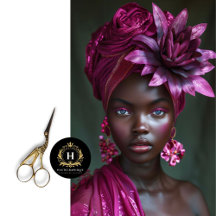 Elegante Afro-Amerikaanse Paarse Bloemendecoupeage