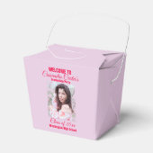 Elegante Afstuderen foto Bedankdoosjes (Voorkant Zijde)