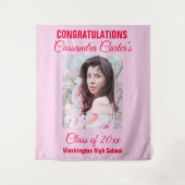 Elegante Afstuderen fotoachtergrond Wandkleed (Voorkant)