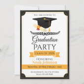 Elegante Afstuderen Kaart (Voorkant)