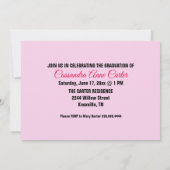 Elegante Afstuderen partijuitnodiging Vlakke fotok (Achterkant)