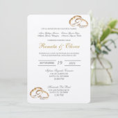 Elégante alliance espagnole Invitation espagnole (Debout devant)