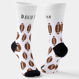 Elegante Amerikaanse voetbal bal monogram Sokken