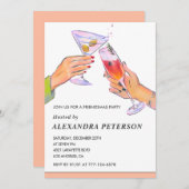 Elégante Amicale invitations Cocktail Party (Devant / Derrière)