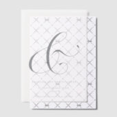 Elegante Ampersand Overlay Sla de datum op Vellum Uitnodigingen (Offset (Uitnodiging))