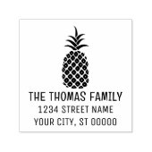 Elegante Ananas #11 Aangepaste naam retouradres Zelfinktende Stempel (Design)