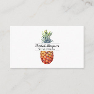Elegante ananas event cateraar visitekaartje