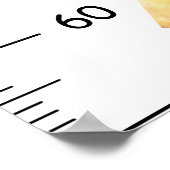 Elegante ananas groeikaart poster (Hoek)