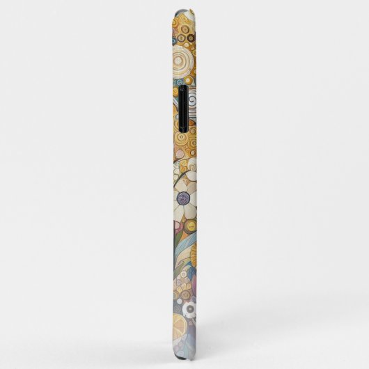 Elegante Antiek Art Nouveau stijl Bloemenstijl Case-Mate iPhone Case (Achterkant/rechts)