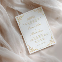 Elegante Antieke Gouden Lijst Nikah Ceremonie