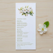 Elegante Apple Blossom Minimalistische Botanische Programma