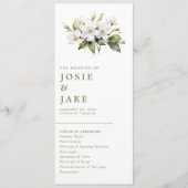 Elegante Apple Blossom Minimalistische Botanische Programma (Voorkant)