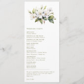 Elegante Apple Blossom Minimalistische Botanische Programma (Achterkant)