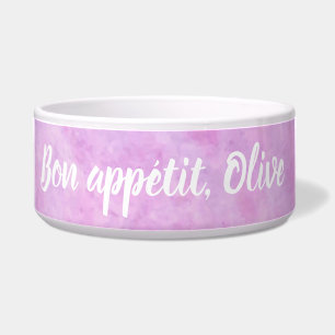 Elegante Aquarel Bon Appétit Bak voor Huisdieren Voerbakje