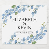 Elégante aquarelle Bouteille de vin étiquette (Étiquettes simples)