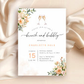 Elégante aquarelle Brunch et invitations Bubbly