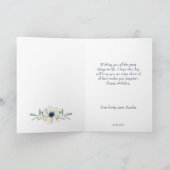 Elégante aquarelle cheval d'anniversaire carte de (Intérieur)