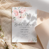 Elégante aquarelle couleur rousse invitation douch