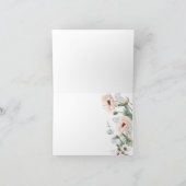 Elégante aquarelle de corail Merci floral (Intérieur)