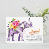 Elégante aquarelle Diwali Festival Invitation (Debout devant)