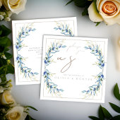 Elégante aquarelle Faire-part de mariage de branch