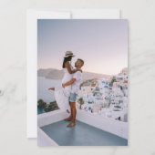 élégante aquarelle Faire-part de mariage FLORAL (Dos)