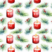 Elégante aquarelle festive rideau de douche