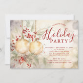 Elégante aquarelle Fête Invitation | (Devant)