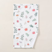 Elégante aquarelle fleur sauvage eucalyptus (Serviette à main)