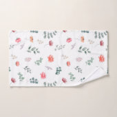 Elégante aquarelle fleur sauvage eucalyptus (Serviette à main)