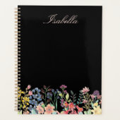 Elégante aquarelle Fleur sauvage Floral Custom (Devant)