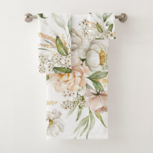 Elégante aquarelle fleurie décorative attirant l'o