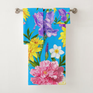 Elégante aquarelle fleurie décorative attirant l'o