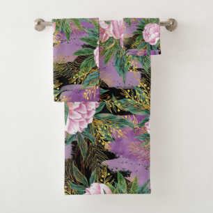 Elégante aquarelle fleurie décorative attirant l'o