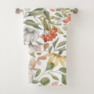 Elégante aquarelle fleurie décorative attirant l'o