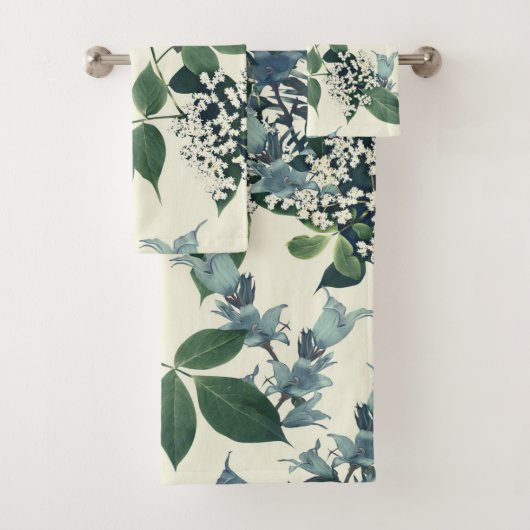 Elégante aquarelle fleurie décorative attirant l'o (En situation)