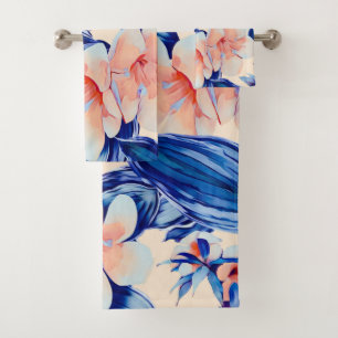 Elégante aquarelle fleurie décorative attirant l'o