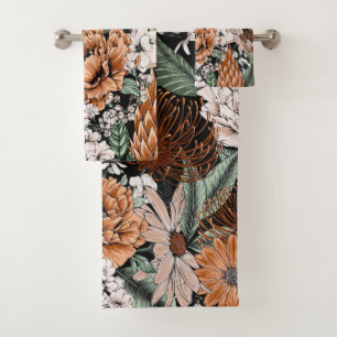 Elégante aquarelle fleurie décorative attirant l'o