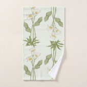 Elégante aquarelle fleurie décorative attirant l'o (Serviette à main)