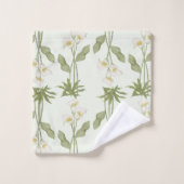 Elégante aquarelle fleurie décorative attirant l'o (Gant de toilette)