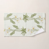 Elégante aquarelle fleurie décorative attirant l'o (Serviette à main)