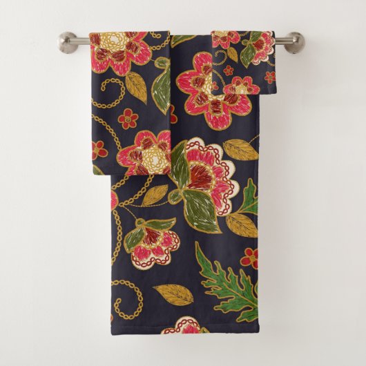 Elégante aquarelle fleurie décorative attirant l'o (En situation)