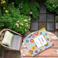 Elégante aquarelle fleurs motif jardin personnel